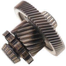 Intermediate shaft of differential FORD 6F50N, 6F55N, 8F57 — 21 teeth (2 notches, outer Ø 85.90 mm), 68 teeth (outer Ø 164.40 mm, width 26.65 mm), AA5P-7H348-AC