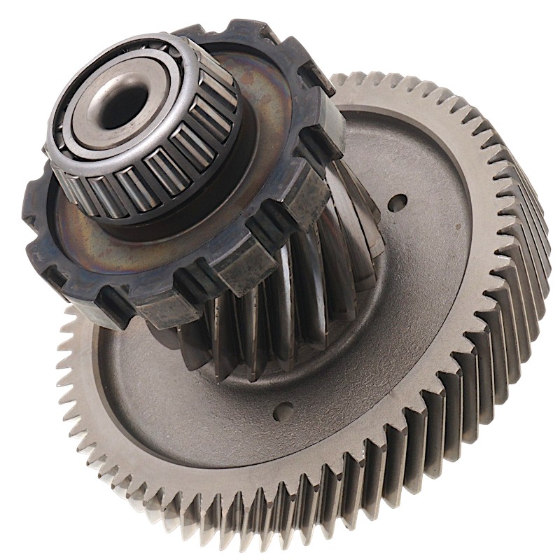 Intermediate shaft of differential FORD 6F50N, 6F55N, 8F57 — 19 teeth (4 notches, outer Ø 78.55 mm), 68 teeth (outer Ø 164.40 mm, width 26.65 mm), AA5P-7H348-CC