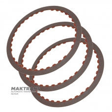 Set of friction discs 2-6 Clutch FORD 6F50, 6F55 / GM 6T70, 6T75 - 3 friction discs in a set (thickness 1.65 mm, outer Ø 209.15 mm, 33 teeth), 27264337