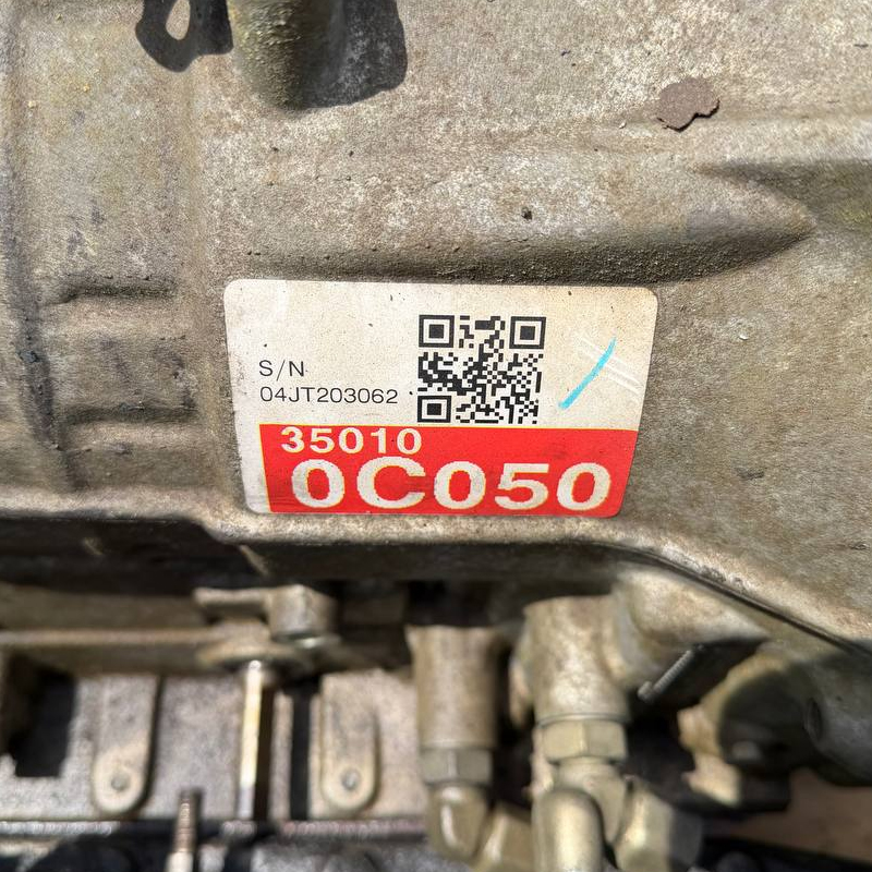Automatic transmission assembly (used, untested) Toyota A750E (RWD) — 35010-0C050