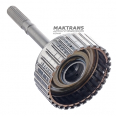 Output shaft, Transfer Clutch drum (without discs) SUBARU CVT TR580 - 33123AA350, overall height 265 mm, 24 splines (outer Ø of splined part 24.65 mm)