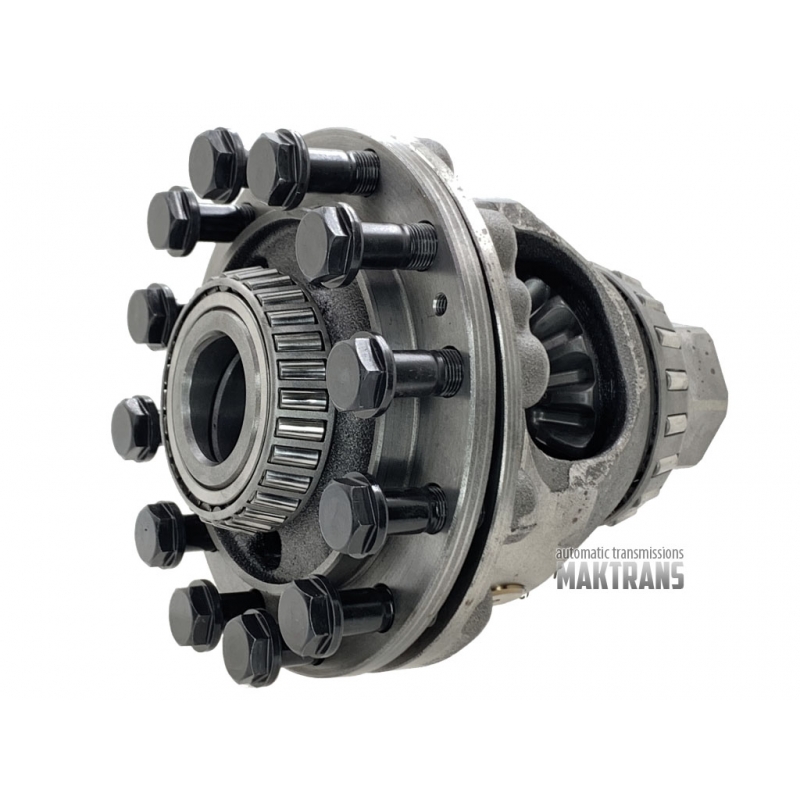 Differential [2WD] without helical gear TOYOTA UB80  [total height 162.50 mm, 12 mounting bolts, 24 axle splines, axle hole diameter 35 mm]