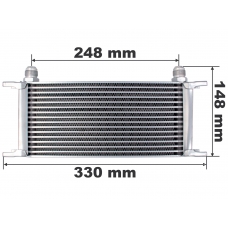 Universal Oil Cooler 15 Row AN10 Fitting for 16mm ID Hose