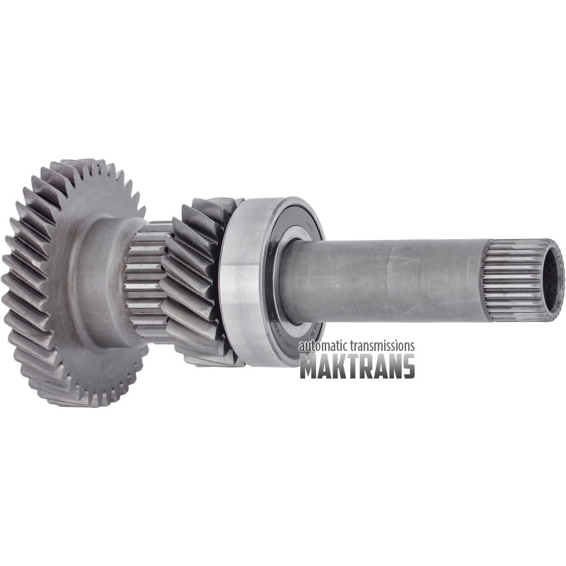 Input shaft №2 with bearing (28 splines 21/38 teeth height 203 mm), automatic transmission DCT450 (MPS6) 07-up used