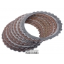 Steel and friction plate kit,brake D (Low Reverse) automatic transmission ZF 6HP26 ZF 6HP28 02-up used