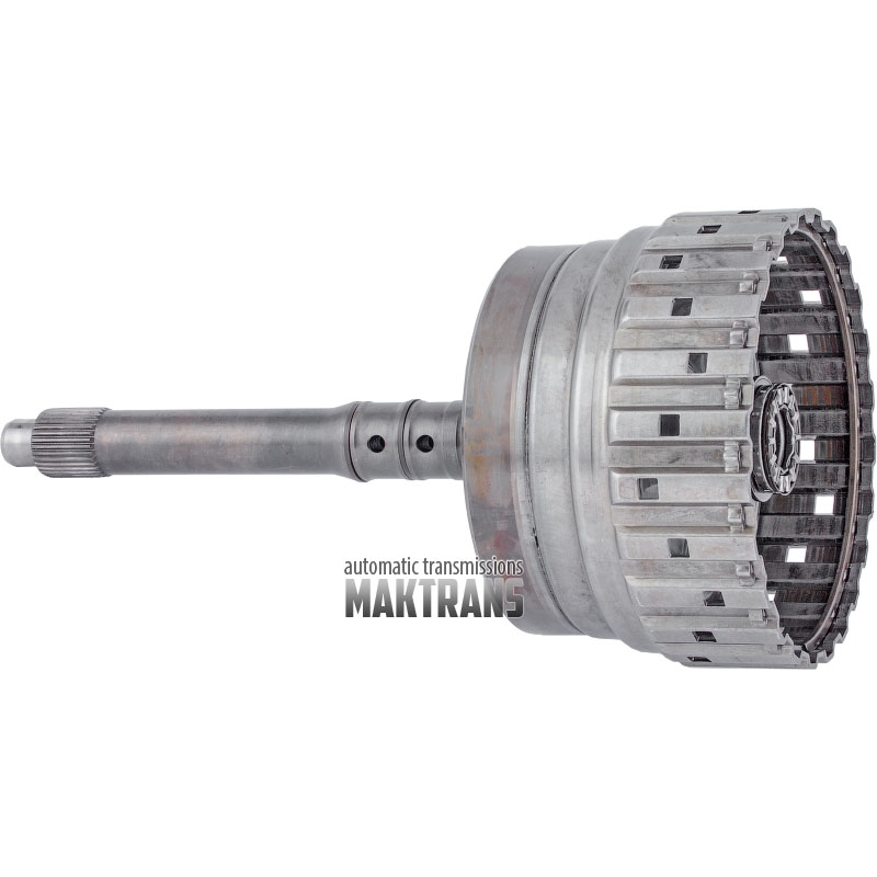 Input shaft E Overdrive Drum assembly 6 frictions 71 teeth ring gear, automatic transmission ZF 6HP32 1070271030 used