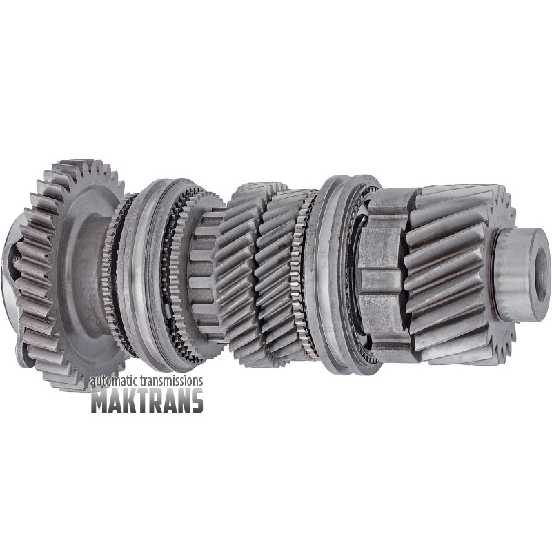 Output Shaft №2 driving gear diameter 88 mm 22T 6th 34T 5th 38T Reverse 38T, automatic transmission DCT450 (MPS6) used