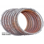 Friction and steel plate kit LOW REVERSE automatic transmission AW TF81SC used / 7 friction plates